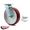 Service Caster 8 Inch Poly on Aluminum Swivel Caster with Roller Bearing and Swivel Lock SCC SCC-30CS820-PAR-BSL - alternate 3